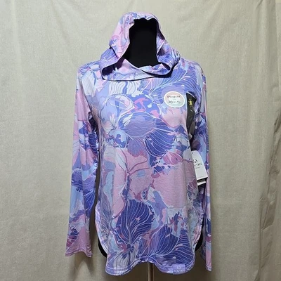 Realtree Pesca Sol Camisa Sudadera con Capucha Mujer’s Talla Pequeña Rosa y Púrpura UPF 30 Foto 1 de 4