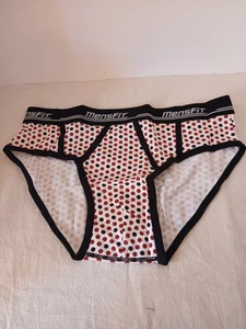 Mensfit  Briefs Sz. M,  Pok-a-dot, Soft Band, NIP, 1 Pr. - Picture 1 of 3