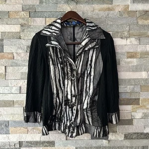 OHDD Save The Queen Italy Y2k Cotton Silk Mesh Jacket Size 44 10US - Picture 1 of 9