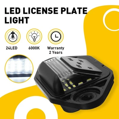 Rear License Plate LED Light For White 92-18 Ford E150 E250 E350 Econoline EXC - Image 1 of 4