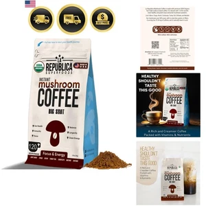 Superalimento orgánico café champiñones Energy Boost Focus antioxidantes - Imagen 1 de 9