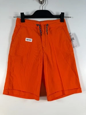 BNWT Polo Ralph Lauren Kid Boys Flat Front Swim Chino Bermuda Shorts Orange Sz 8 - Image 1 of 4