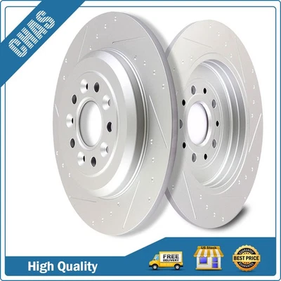 Rotores de freno traseros ranurados discos para Ford Explorer Mercury Montego 2005-2018 Foto 1 de 4