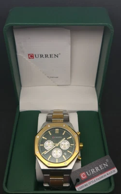 Reloj Luminoso Pulsera Acero Inoxidable Curren ROKE *STOCK REINO UNIDO FREEPOST FAST Foto 1 de 4