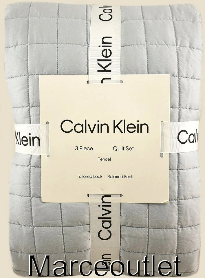 Juego de edredón y fundas reversibles Calvin Klein Tencel QUEEN azul amanecer Foto 1 de 4