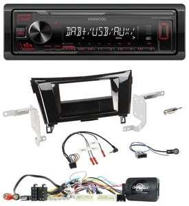 Kenwood Lenkrad DAB USB MP3 1DIN Autoradio für Nissan Qashqai X-Trail 14-17 24 P - Bild 1 von 10