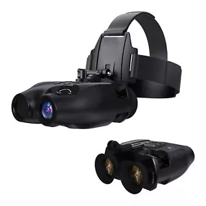 Head Mount IR Night Vision Goggles 850nm Hunting Binoculars 3D FHD Digital Video - Picture 1 of 24