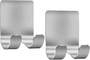 2 Pack Stainless Steel Adhesive Razor Holder Shaver Hanger for Shower Bathroom - Picture 1 of 3