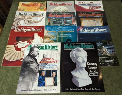 Michigan History Magazines ~ Great Articles 1995, 1996, 1997 Lot Bundle Set - Image 1 of 4