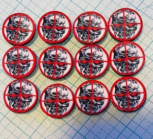 TERMINATOR 2 Pinball CUSHIONED TARGET SHIELDS - Picture 1 of 2
