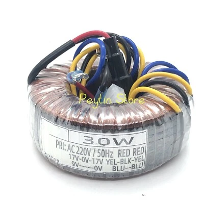 30W Input 220V 50Hz Output 17V-0-17V 9V  Amplifier Audio X-5 Preamp Transformer - Image 1 of 4