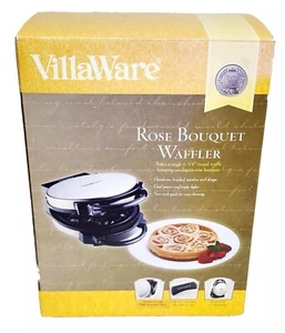 VillaWare Rose Bouquet Waffle Waffler Maker Model 3301 Breakfast Appliance - Picture 1 of 5