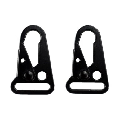 2Pcs/set Enlarged Mouth Hooks Loop Sling Clips Metal Buckle for Paracord Sling - Image 1 of 4