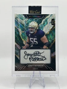 2023 Wild Card Chrome Green Marble Jarrett Patterson RC Card Auto 3/25 Texan - Picture 1 of 2