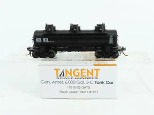 Coche cisterna escala HO Tangent #11515-02 GATX arrendamiento 6.000 galones 3 cúpulas #1611 - Imagen 1 de 11