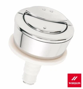 Wirquin Toilet RAK Compact Push Button Dual Flush Water Saving Chrome Effect - Picture 1 of 8