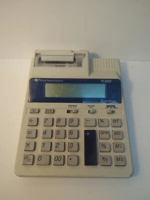Texas Instruments TI-5032 Printing Calculator SuperView UNTESTED FOR PARTS - Image 1 of 4