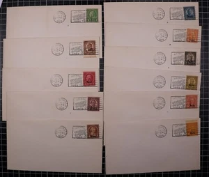 Scott 658 - 668 1 - 10 Cents Kansas Overprint FDCs Unaddressed SCV $1270.00 - Picture 1 of 1