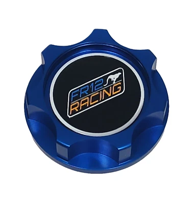 BLUE FR12 RACING BILLET RACING ENGINE OIL FILLLER CAP FOR YARIS VIOS SCION JDM - Image 1 of 4