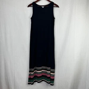 J.Jill Maxi Dress Sleeveless Striped Beach Breathable Stretch Summer Petites - Picture 1 of 8