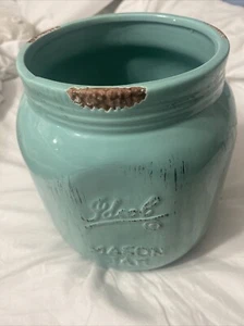 Home Essentials Country Rustic Weathered Ideal Mason Jar Utensil Holder - Picture 1 of 7