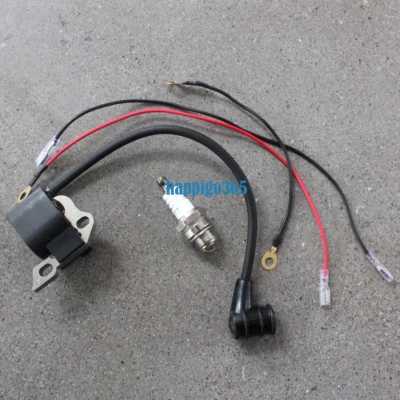 Zündspule mit Zündkerze für Stihl 009 010 011 012 020 020T 021 023 025 Motorsäge - Bild 1 von 3