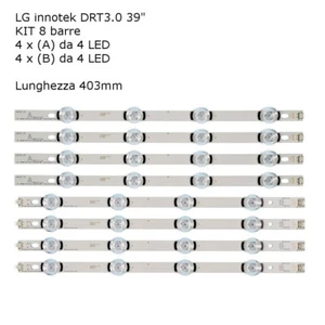 Kit LED Strips LG Innotek Drt 3.0 AGF78400501-601 À / B 39LB580V 39LB570V - Photo 1/4