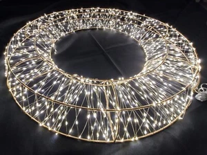 500 LED Christmas Wreath Light Front Door Decoration Indoor or Outdoor 50cm - Picture 1 of 8