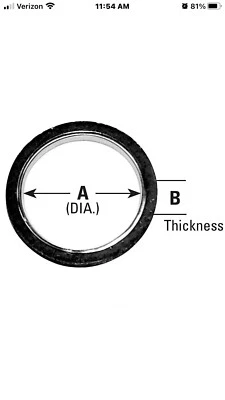Exhaust Muffler Gasket fits 1995-2015 Toyota Tacoma 4Runner Camry  AP EXHAUST W/ - Image 1 of 4