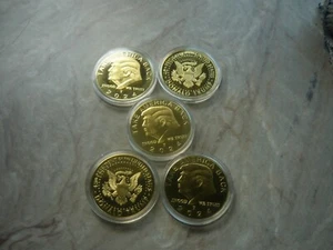 5Pcs DONALD J. TRUMP Challenge Coin Set - NEW in Airtight case - Picture 1 of 3