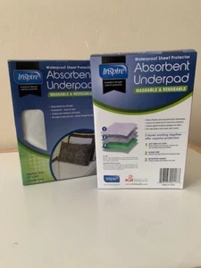 NEW BED PADS REUSABLE UNDERPADS 30x34 HOSPITAL GRADE INCONTINENCE WASHABLE - Picture 1 of 1
