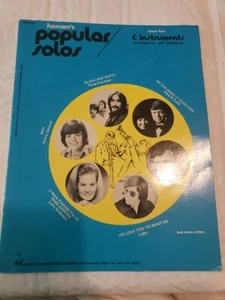 Hansen's Popular Solos Issue 4 Sheet Musuc 1960 - Picture 1 of 4