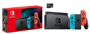 NEW Nintendo Switch Neon 32GB Console + 16GB SD Bundle - FREE 2-DAY Shipping ✈️ - Picture 1 of 5
