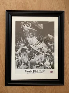 SHAQUILLE O'NEAL 1991 LSU SHAQ PRE ROOKIE AUTOGRAPH SIGNED PROMO PICTURE SGC COA - Picture 1 of 1