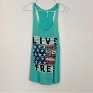 G & G 4th of July Graphic Racerback Tank Top Small - Picture 1 of 5