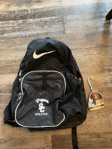 USC Trojans Nike Football Player Backpack Bag Team Issued #82 Embroidered Cover