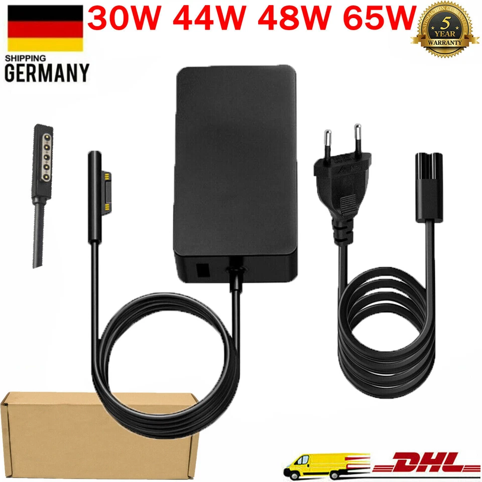 65W Netzteil Ladegerät für Microsoft Surface Pro 1 2 3 4 5 6 7 8 9 X Go 1/2 - Bild 1 von 1