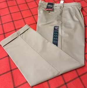 Nwt Izod Wrinkle Resistant Men Size 36x32 L Premium Heritage Chino Pants Pleated - Picture 1 of 6