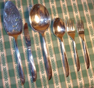 VINTAGE TWIN STAR ONEIDA EDELSTAHL LÖFFEL TORTENHEBER JUGEND GABEL MESSER KASSEROLLE LÖFFEL - Bild 1 von 7