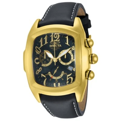 NEW INVICTA 13692 LUPAH DRAGON SWISS RONDA CHRONOGRAPH BLACK  LEATHER WATCH 47MM - Image 1 of 4