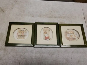 3 Brambly Hedge De'coupage Living Pictures Jill Barklem 1992 John Ellam  - Foto 1 di 4