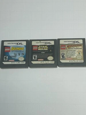 Lote de juegos Nintendo DS - Lego Indiana Jones - Batman - Star Wars, limpios y probados Foto 1 de 4
