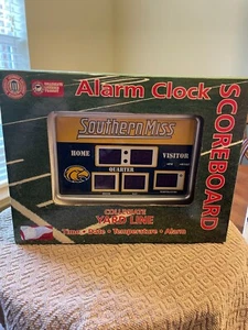 Southern Mississippi Golden Eagles Scoreboard Format Alarm Clock - NCAA - Picture 1 of 2
