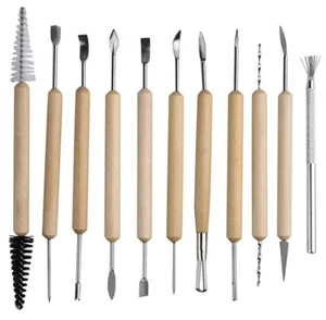 11 Pcs Pottery Tool Set Clay Sculpting Modeling Ceramics - Picture 1 of 3