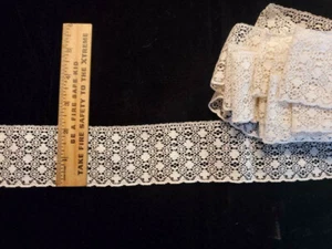 Vintage/Antique Ecru, Lace, 3 Yards - Picture 1 of 1