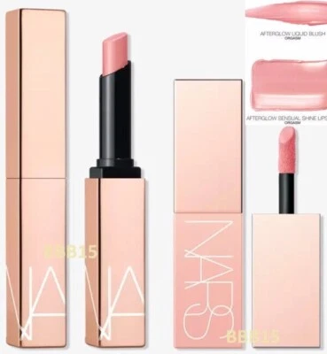 NARS ~ ORGASM Afterglow Sensual Shine Lipstick & Mini Liquid Blush Duo  Set - Image 1 of 2