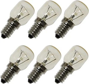 Oven Lamp 6pcs T25 E14 25W Microwave Light Bulb 300 Degrees - Picture 1 of 7