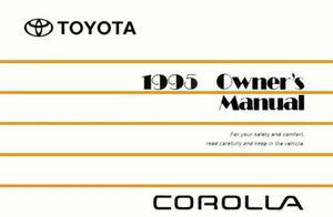 Toyota Corolla 1995 dueño manual guía de usuario referencia operador fusibles de libro - Imagen 1 de 1