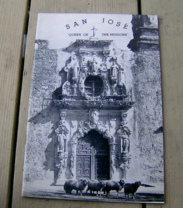 RARE vintage 1940s SAN JOSE travel brochure/mailer SAN ANTONIO TEXAS missions - Picture 1 of 4