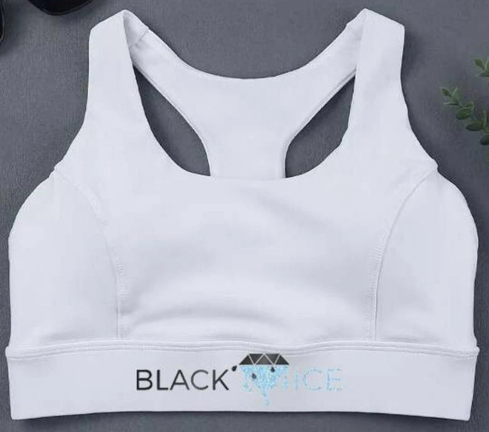 Sujetadores deportivos Top Fitness Mujer Gimnasio Yoga Tirantes Espalda Blanco  Foto 1 de 1